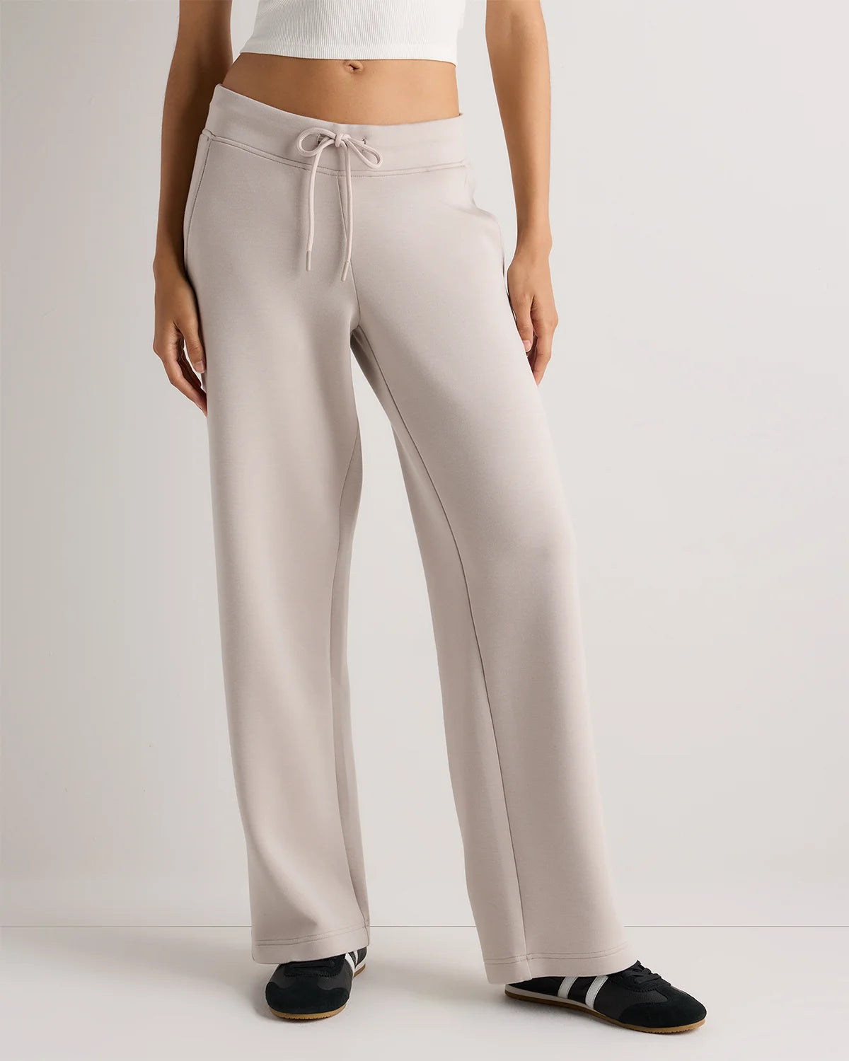 CloudComfort Wide Leg Pants - XS / Pebble Beige