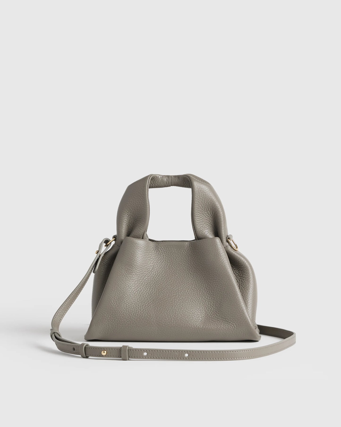 Italian Leather Trapeze Crossbody - One Size / Moonstone Blue