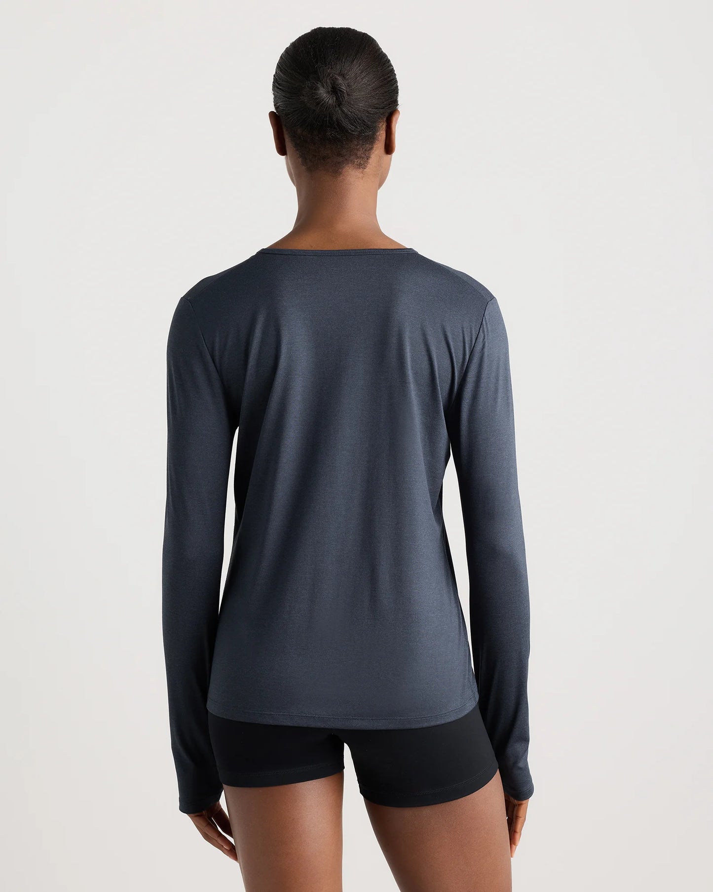 Flowknit Breeze Long Sleeve Top - XS / Heather Deep Navy