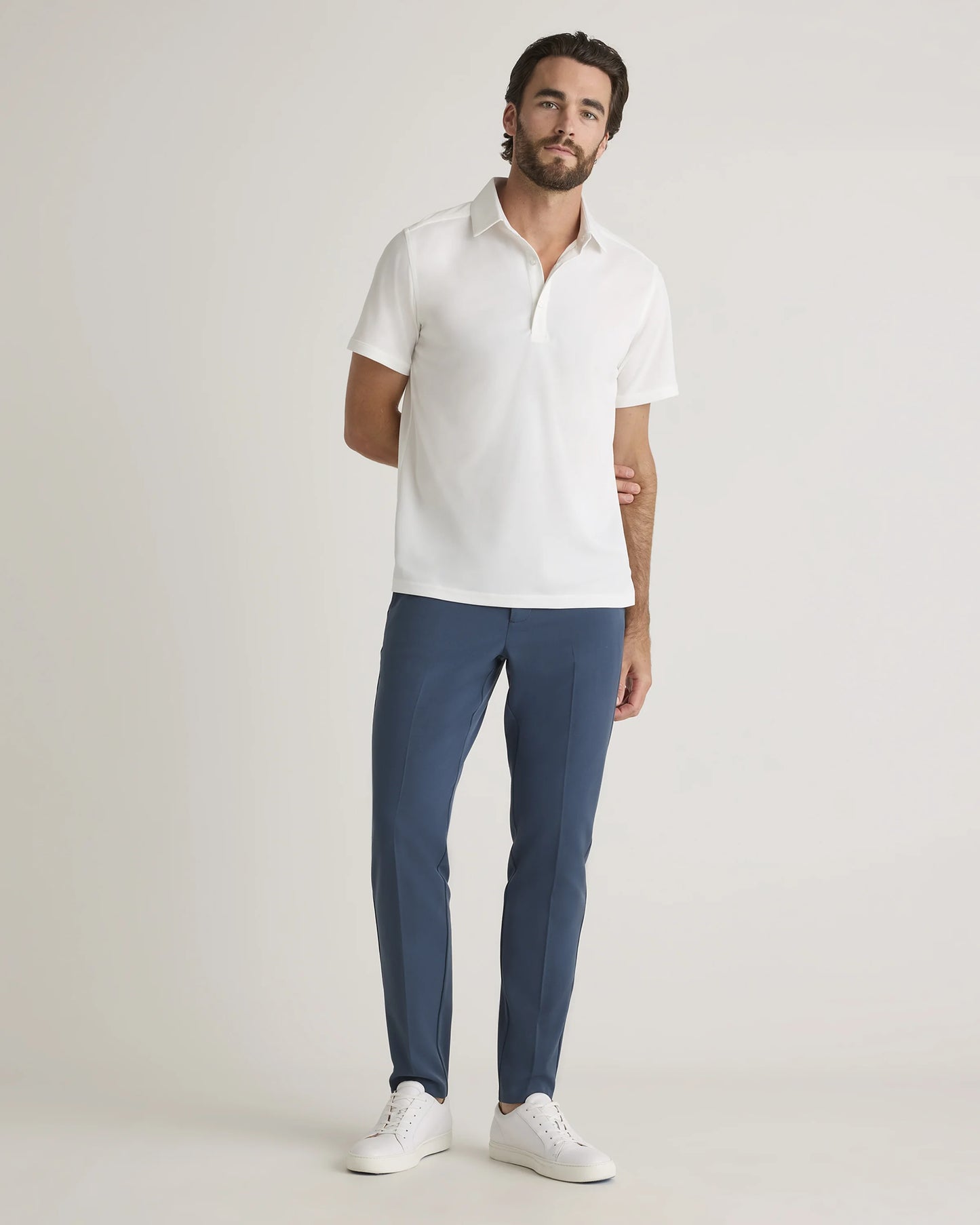 Commuter Stretch Pique Polo - S / Dark Coal