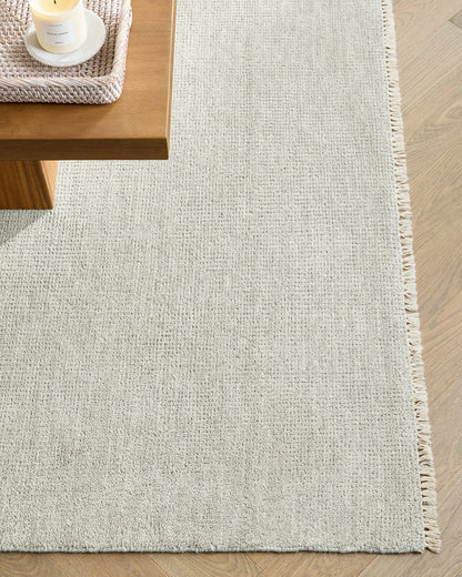 Lee Hand-Knotted Wool Rug - 5' x 8' / Oat
