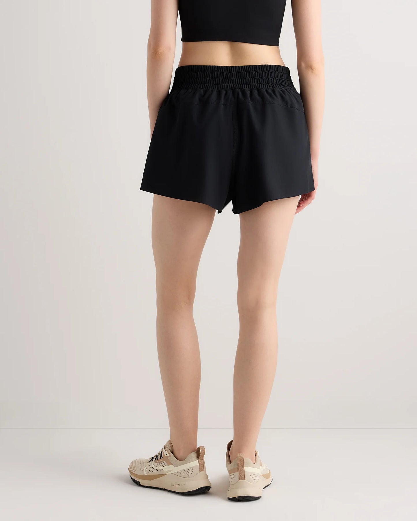 High-Rise Glide Running Shorts - XS / Black