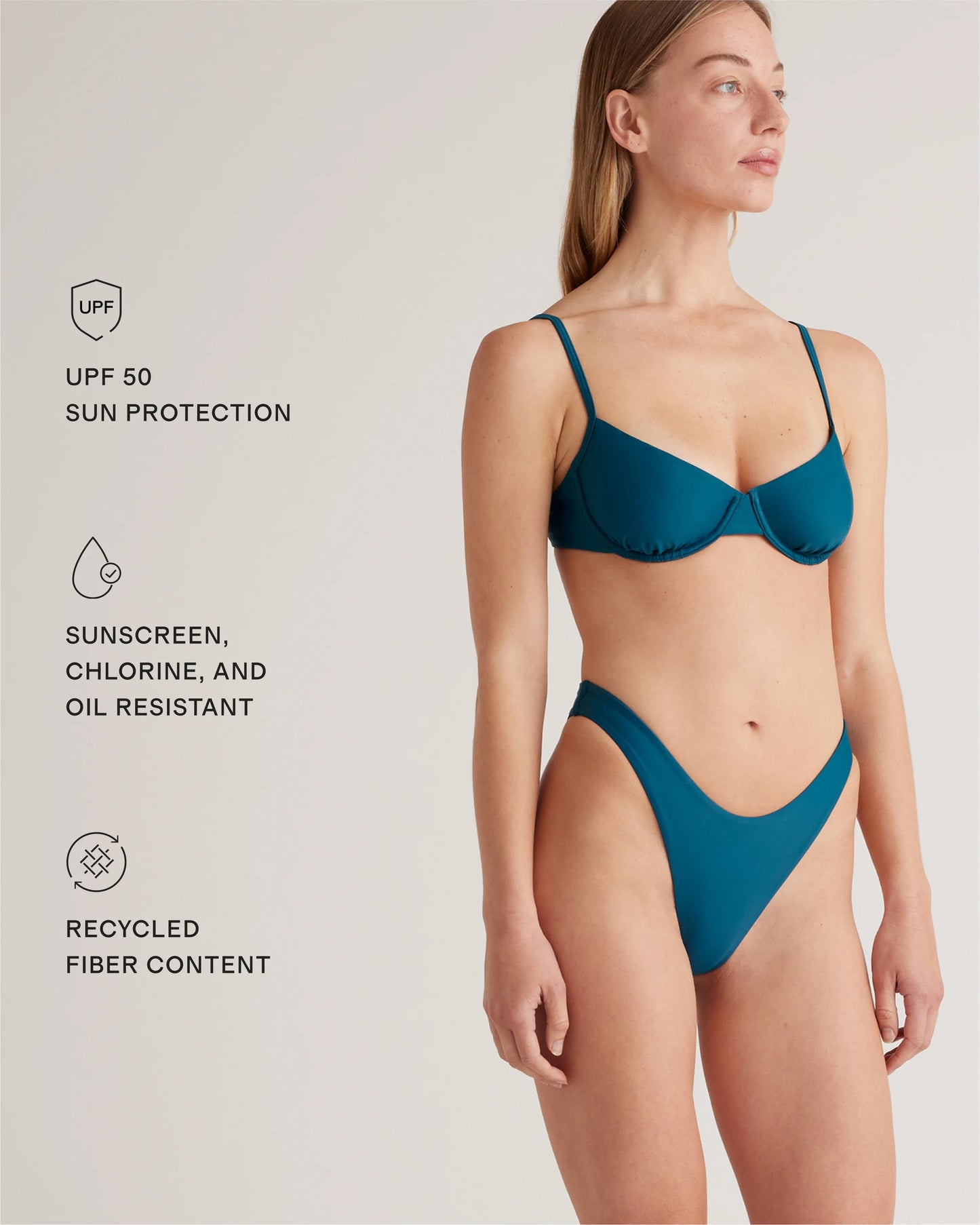 Italian High-Leg Bikini Bottom - XS / Mocha Midi Dot