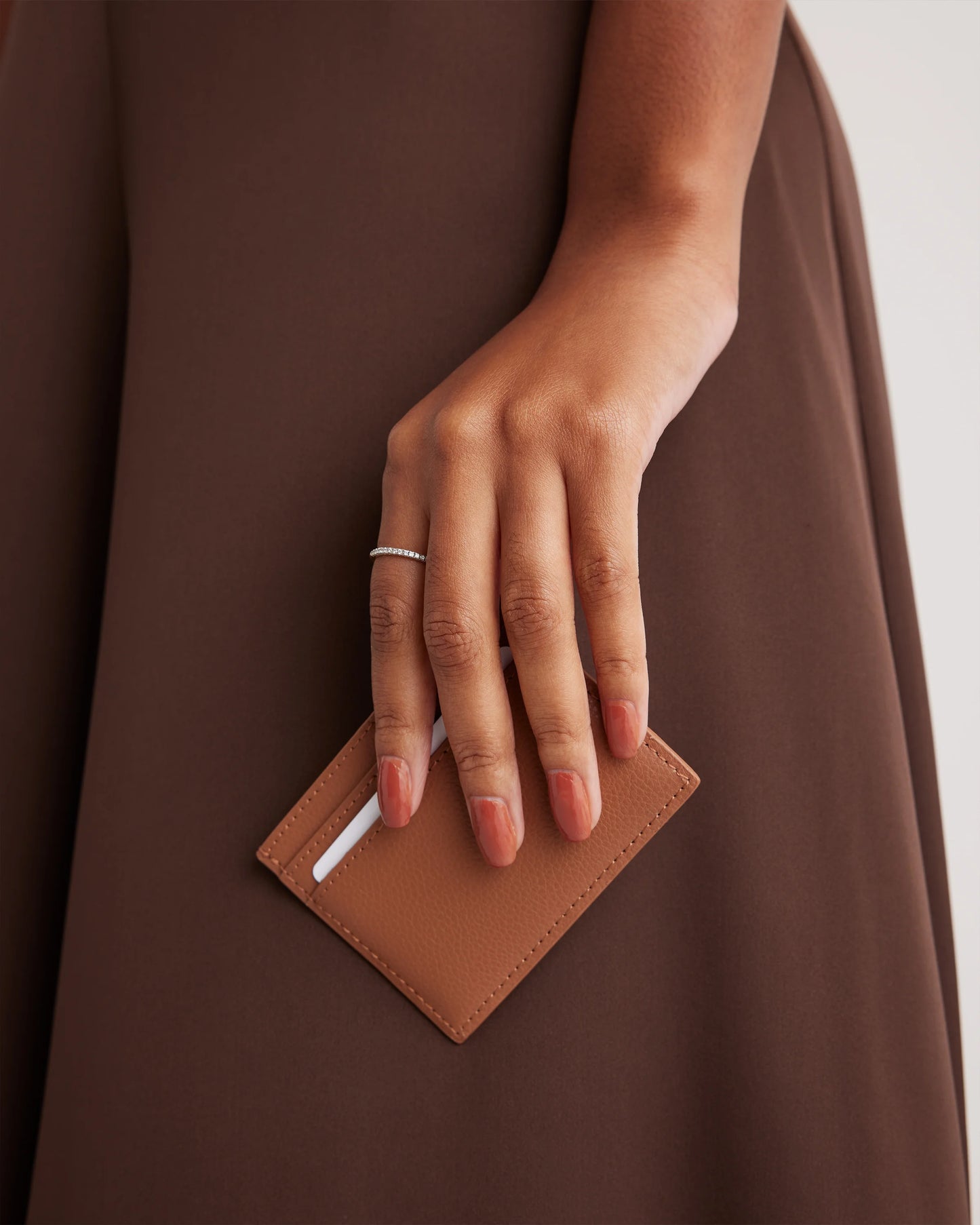 Adeline Slim Card Case - One Size / Olive