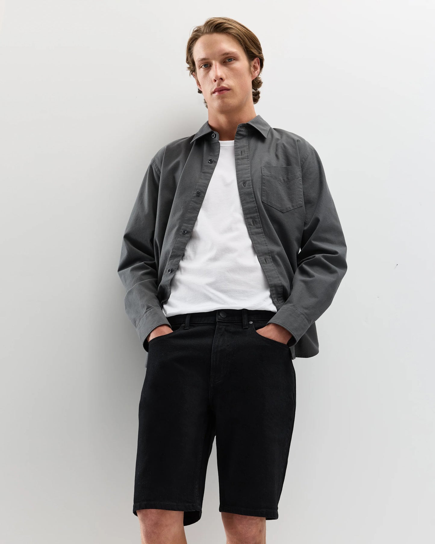 Warren Stretch Denim Shorts - 10" - 30 / Black