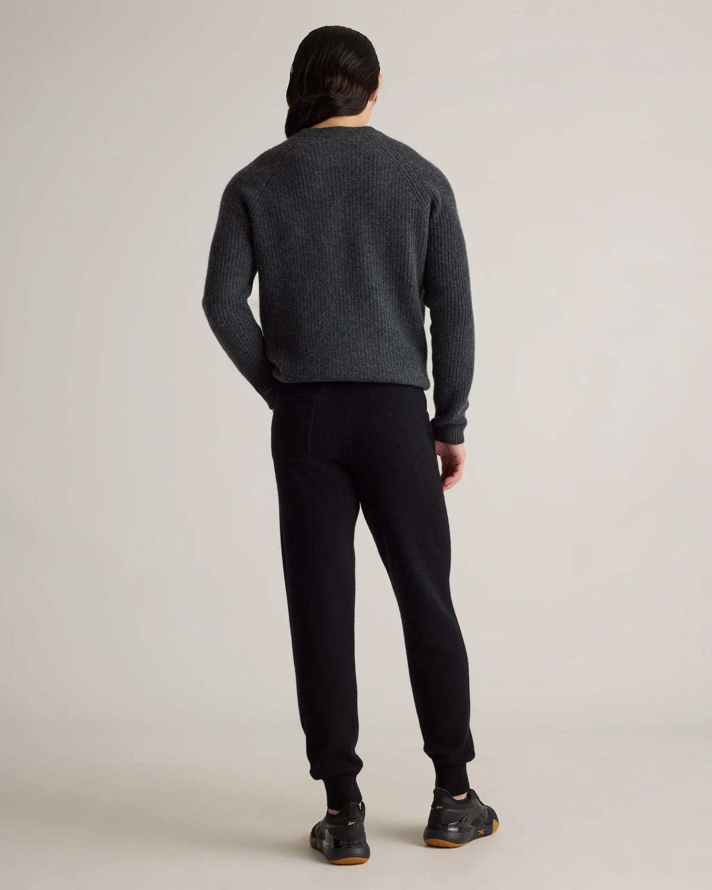 Mongolian Cashmere Jogger - S / Heather Truffle Brown