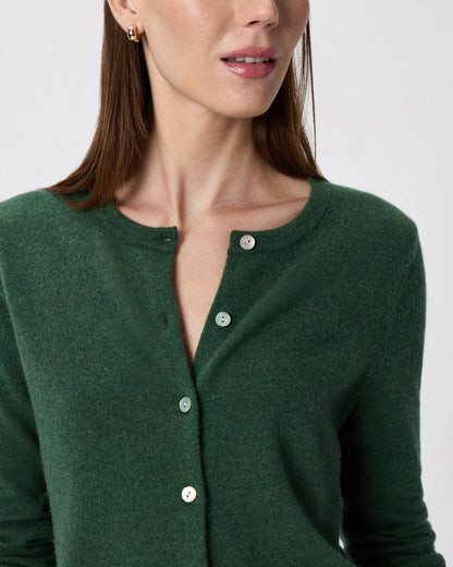 Mongolian Cashmere Cardigan Sweater - XS / Black