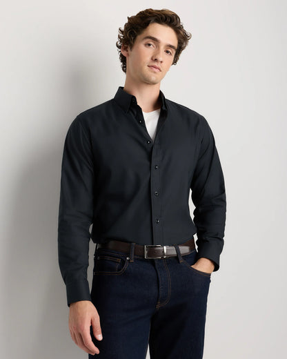 Supima Cotton-Tencel Everyday Shirt - S / Blue Gingham