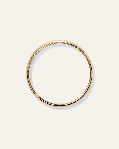 Low Dome Band - 3mm - 4 / Yellow Gold