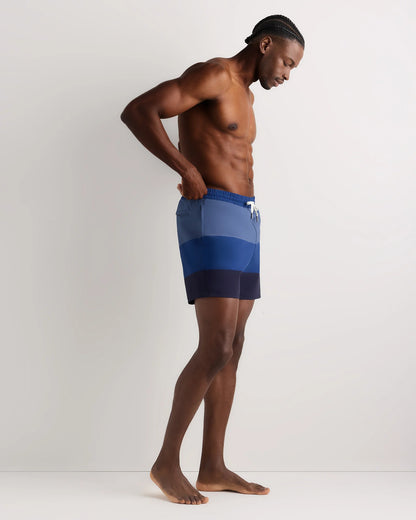 Italian Swim Trunks - 5.5" - XS / Navy Diamond Geo