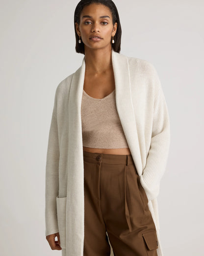 Australian Merino Wool Duster Cardigan - XS / Malted Toffee