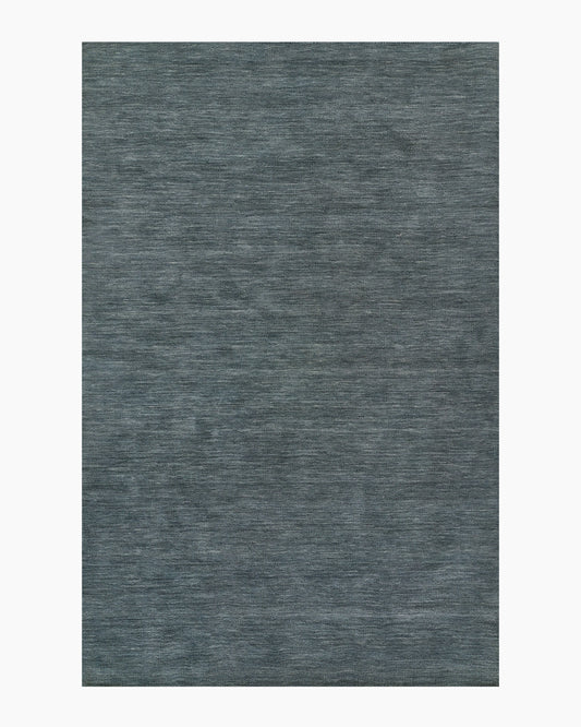 Wells Hand-Loomed Wool Rug - 5' x 8' / Blue