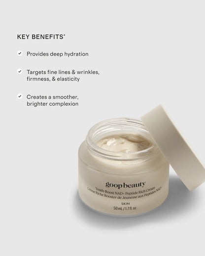 Youth-Boost NAD+ Peptide Rich Cream by goop Beauty - One Size / No Color