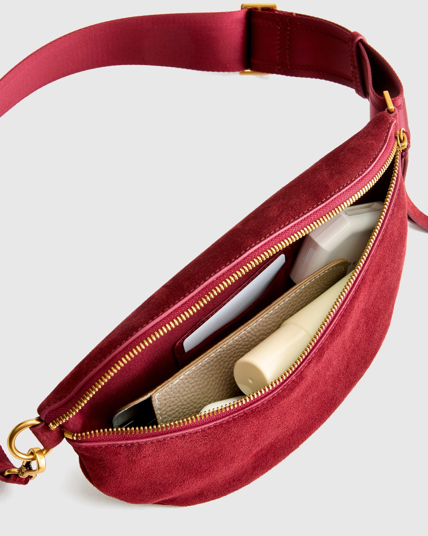 Quinn Suede Sling Bag - One Size / Whiskey