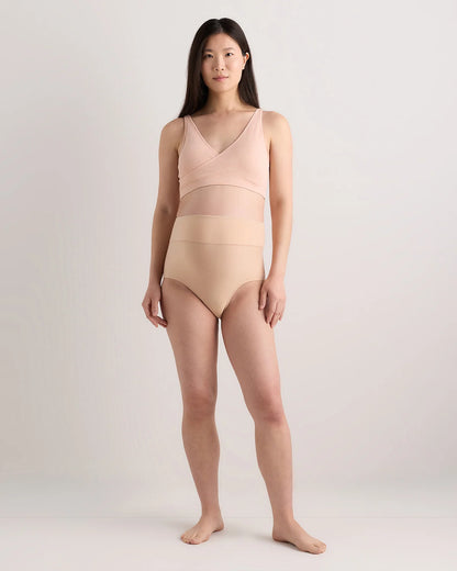 Seamless Crossover Nursing & Lounge Bra (2-pack) - XS / Peach Pink