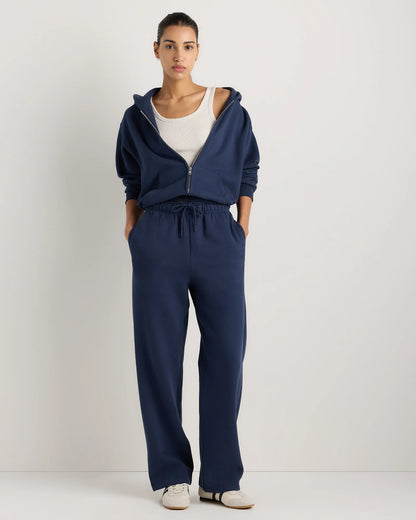 Everyday Fleece Straight Leg Sweatpants - XS / Coastal Sage