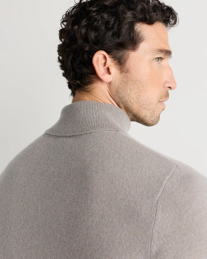 Mongolian Cashmere Turtleneck Sweater - S / Black