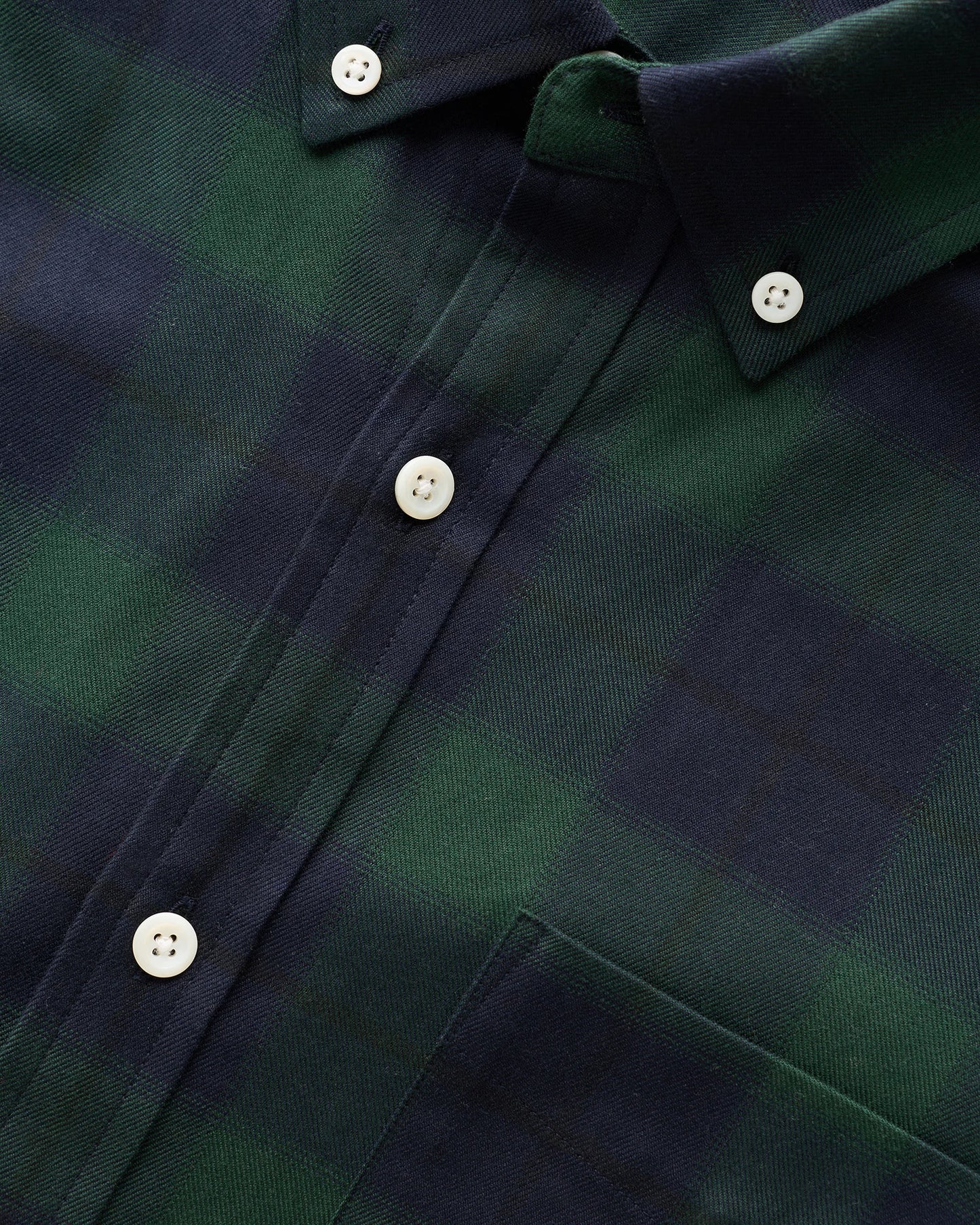 100% Organic Cotton Brushed Flannel Shirt - S / Red/Navy