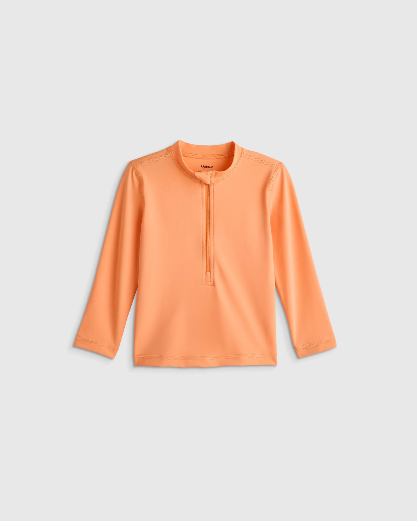 Long Sleeve Zip-Up Rash Guard - 2T / Yellow