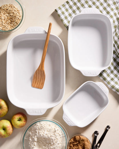 Stoneware Rectangular Baking Dishes, Set of 3 by STAUB - Set of 3 / Dune
