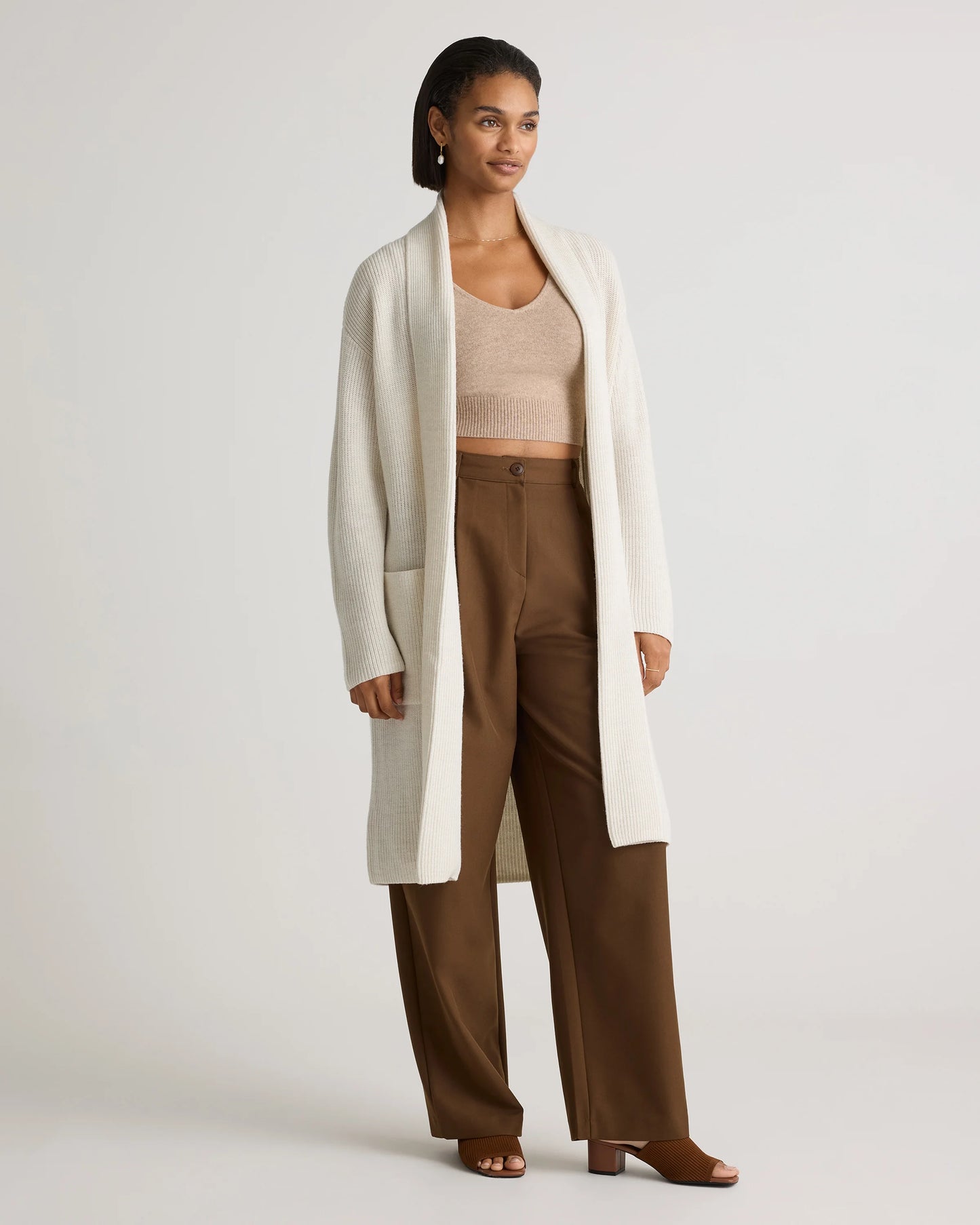 Australian Merino Wool Duster Cardigan - XS / Malted Toffee