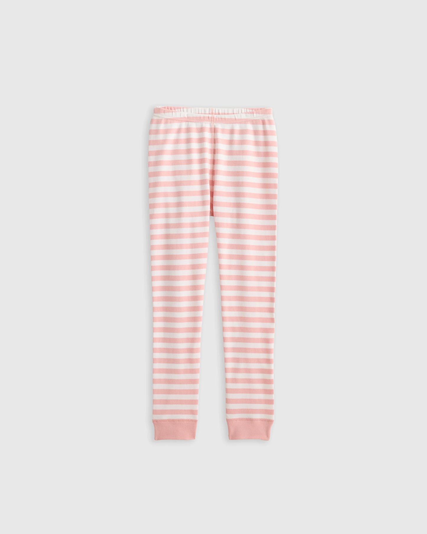100% Organic Cotton Long Sleeve and Pant Pajama Set - 2T / Navy Stripe