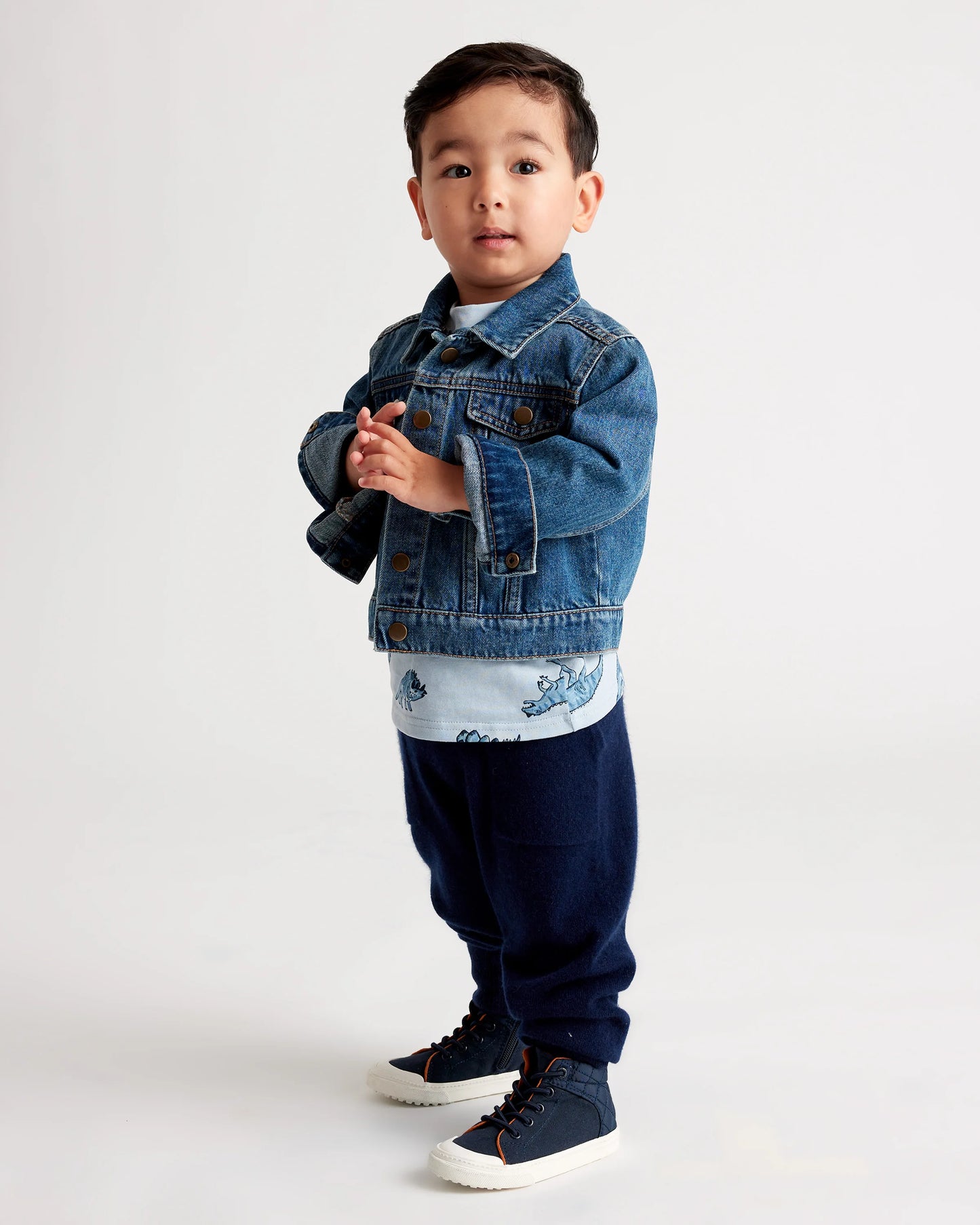 100% Organic Cotton Denim Jacket - 2T / Medium Wash