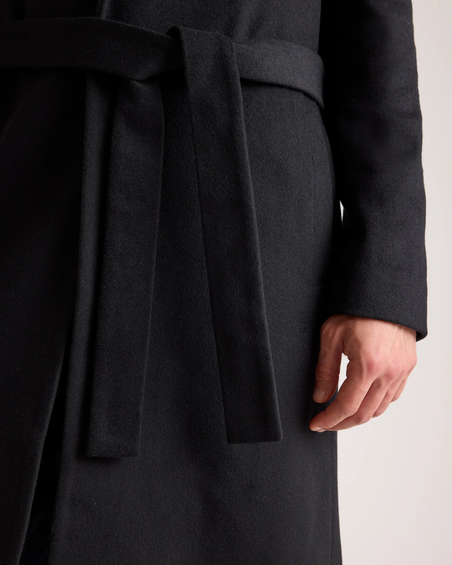 Italian Wool Belted Overcoat - S / Caramel