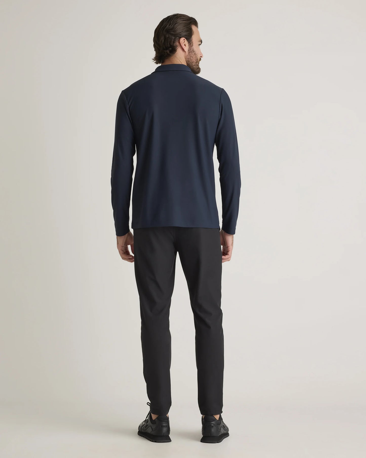 ProPique Performance Long Sleeve Polo - S / Navy