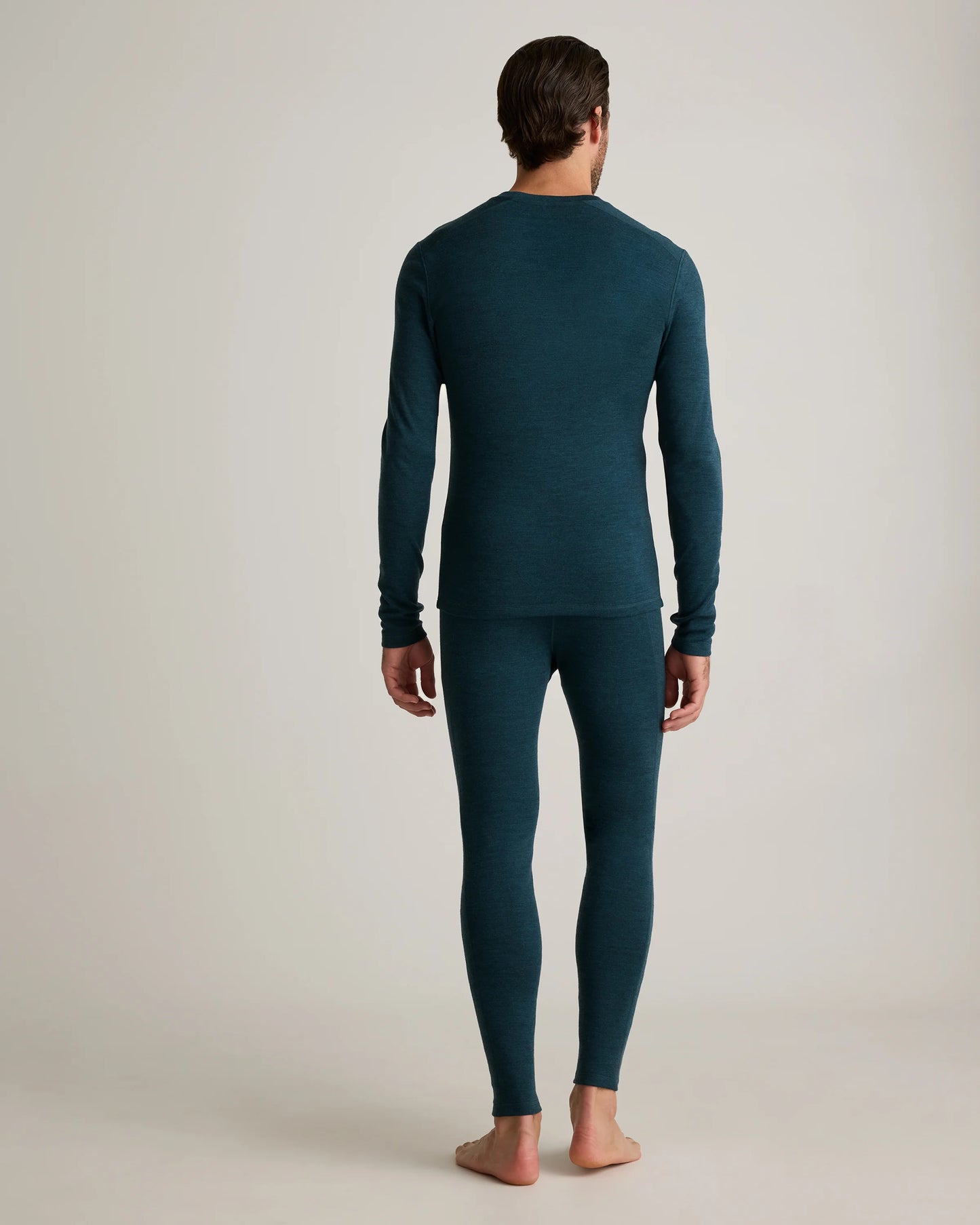 100% Merino Wool Cold Weather Base Layer Bottoms - S / Black