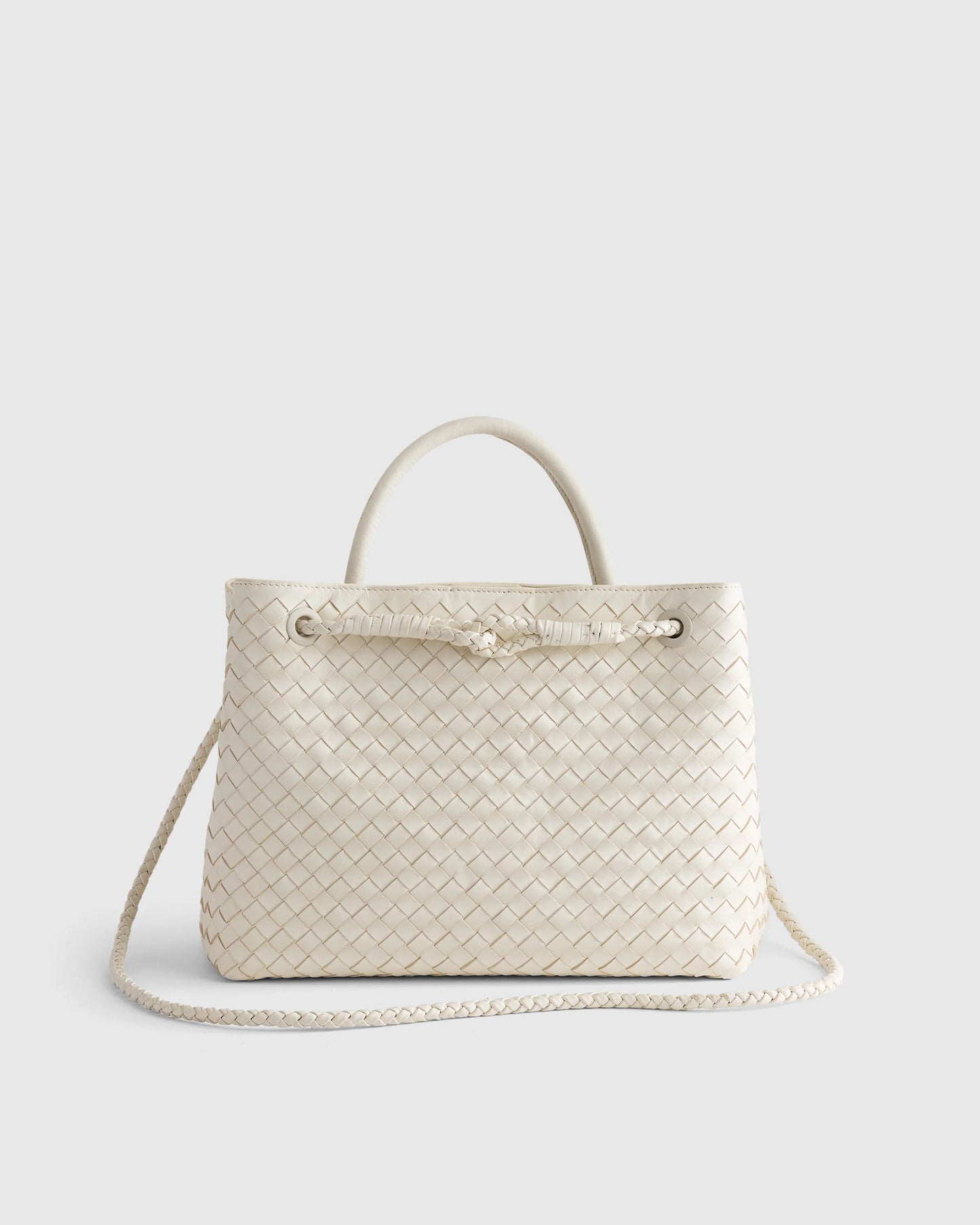 Romy Handwoven Satchel - One Size / Cognac