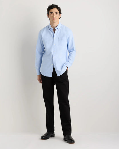 100% Organic Cotton Oxford Shirt - XS / Light Pink Stripe