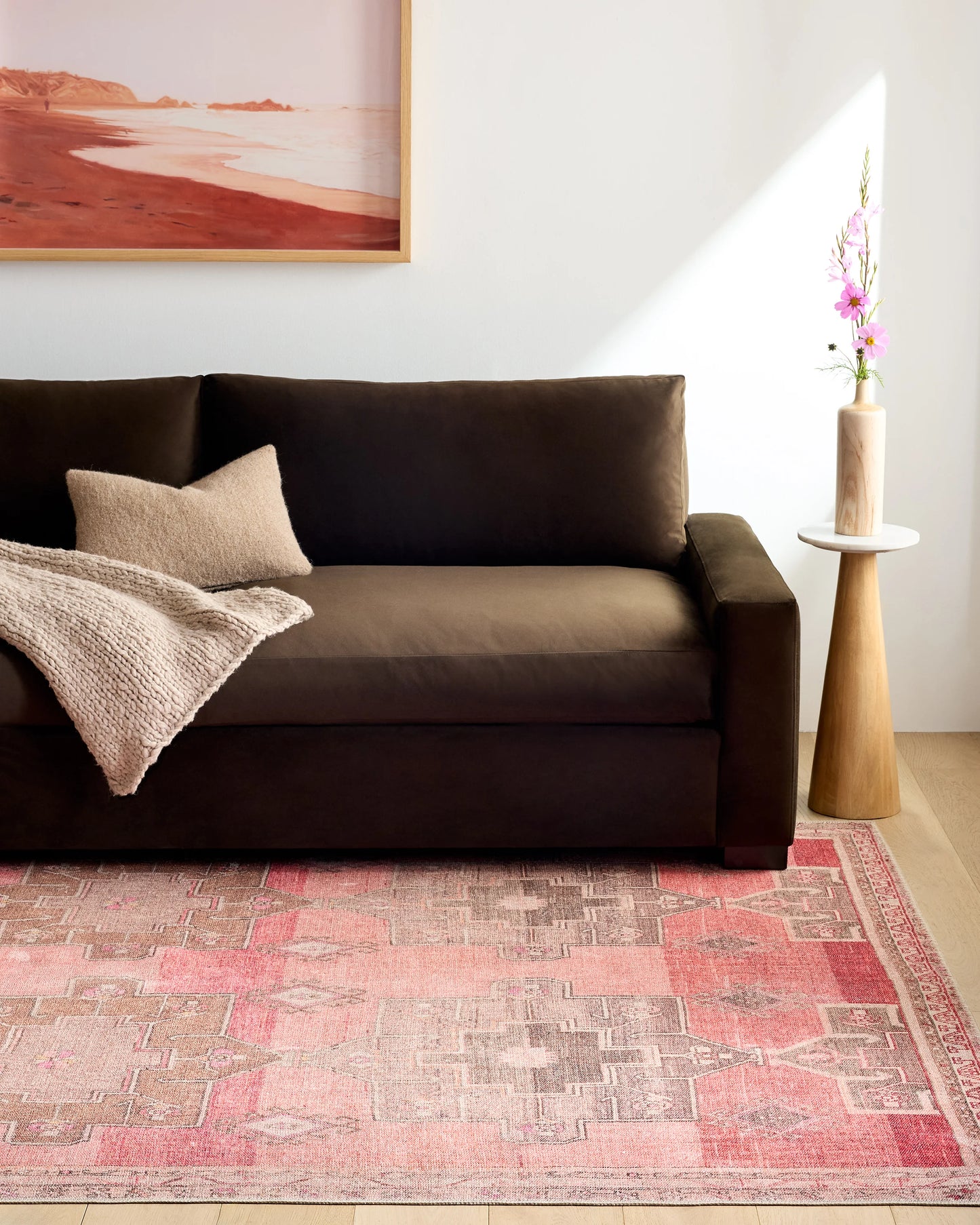 Cara Rug - 3'9" x 6' / Rose