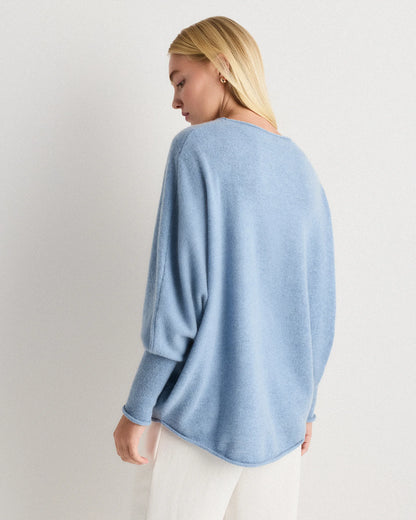 Mongolian Cashmere Batwing Sweater - S/M / Black