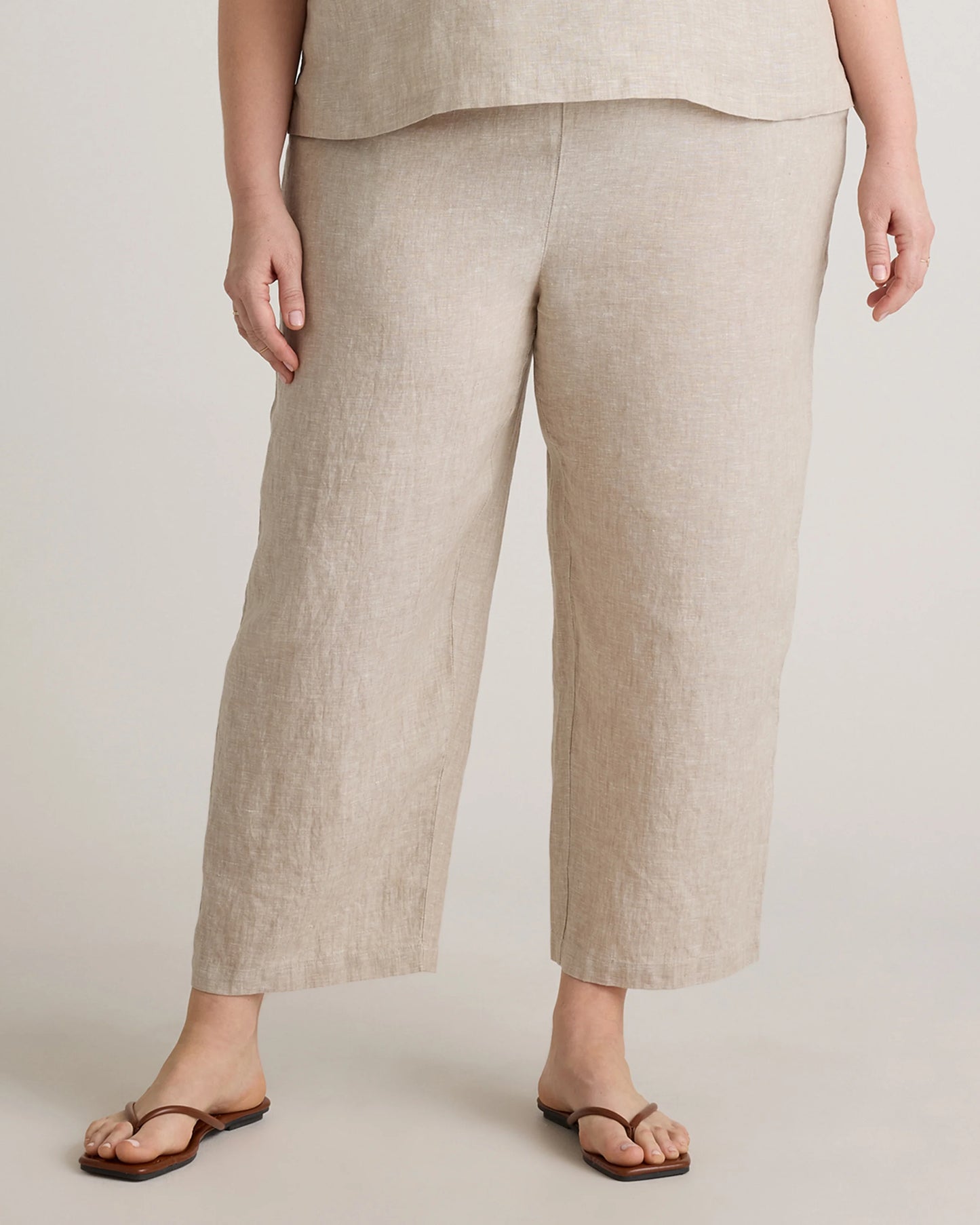 100% European Linen Pants - 1X / Bayberry Olive