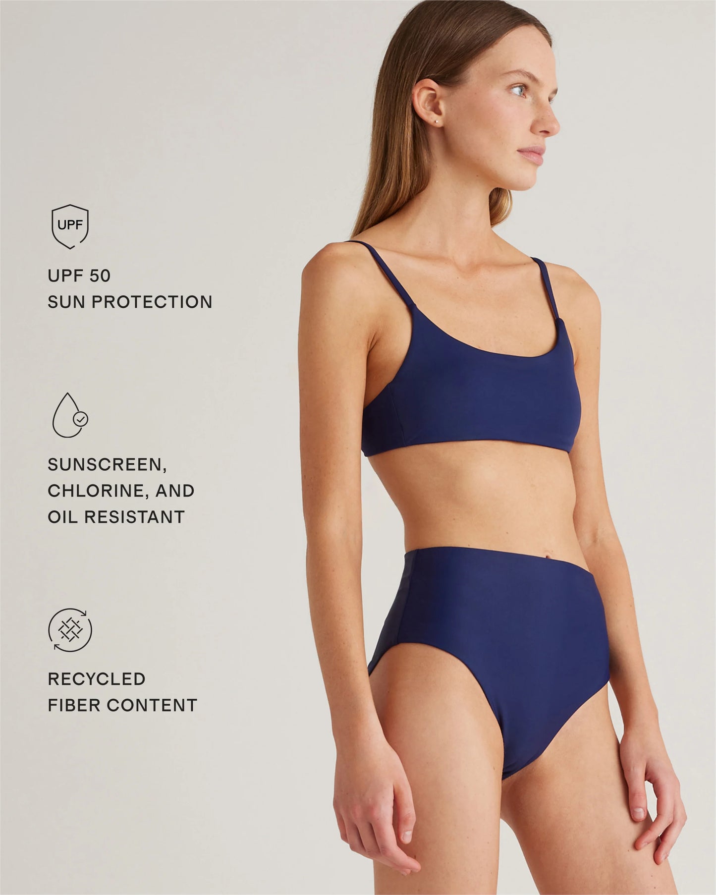 Italian High-Rise Bikini Bottom - XS / Black
