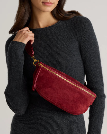 Quinn Suede Sling Bag - One Size / Whiskey