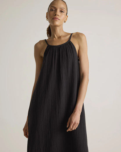 100% Organic Cotton Gauze Sleeveless Maxi Dress - XS / Spiced Orange