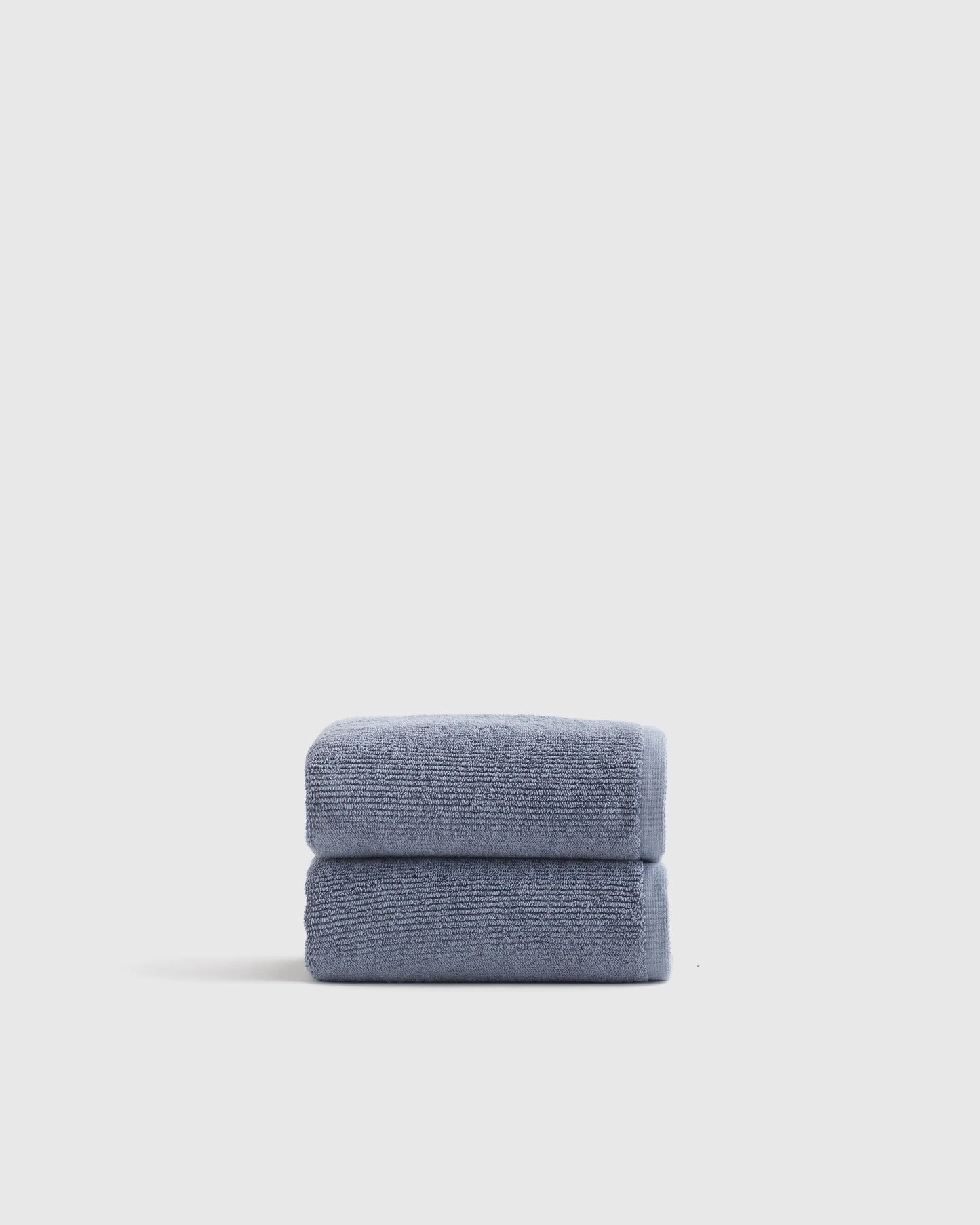 Turkish Ribbed Quick Dry Hand Towel (Set of 2) - One Size / Mineral
