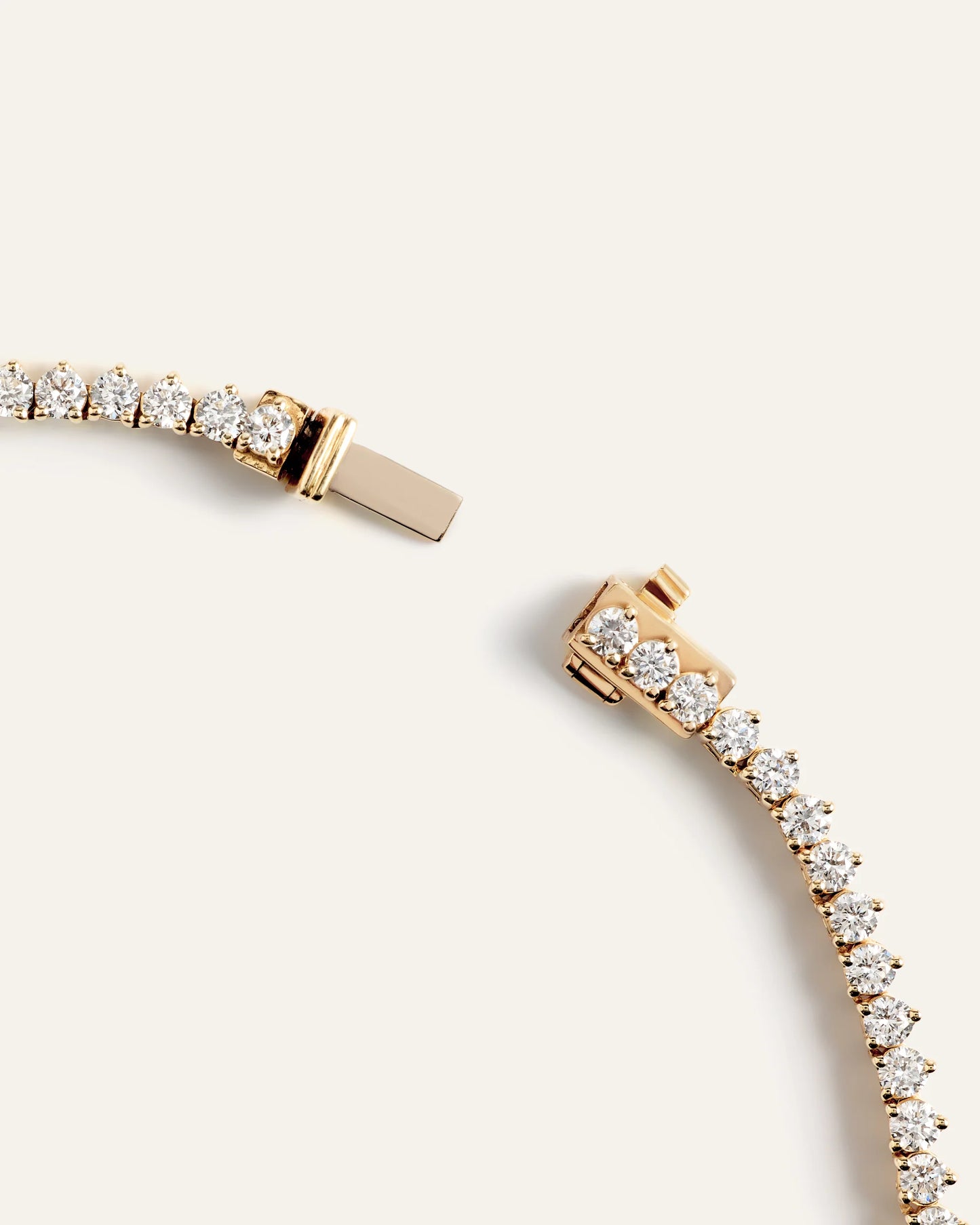 14K Gold Lab Grown Diamond Graduated Tennis Necklace - 16ctw - One Size / Yellow Gold