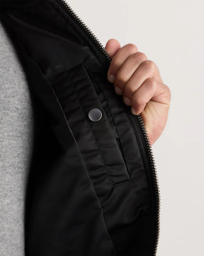 Flight Nylon Bomber Jacket - S / Navy