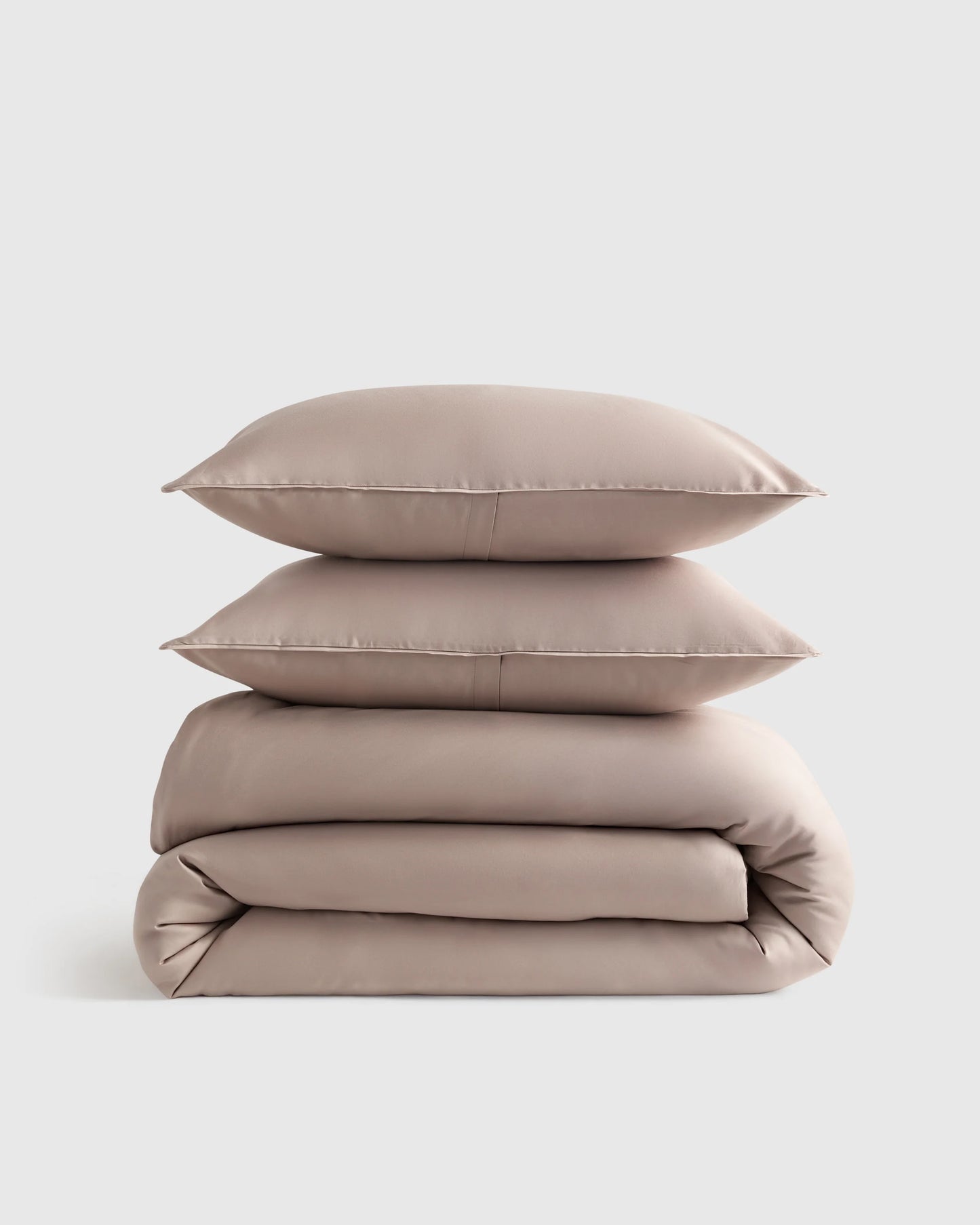 Organic Cotton Sateen Comforter Set - Twin / White