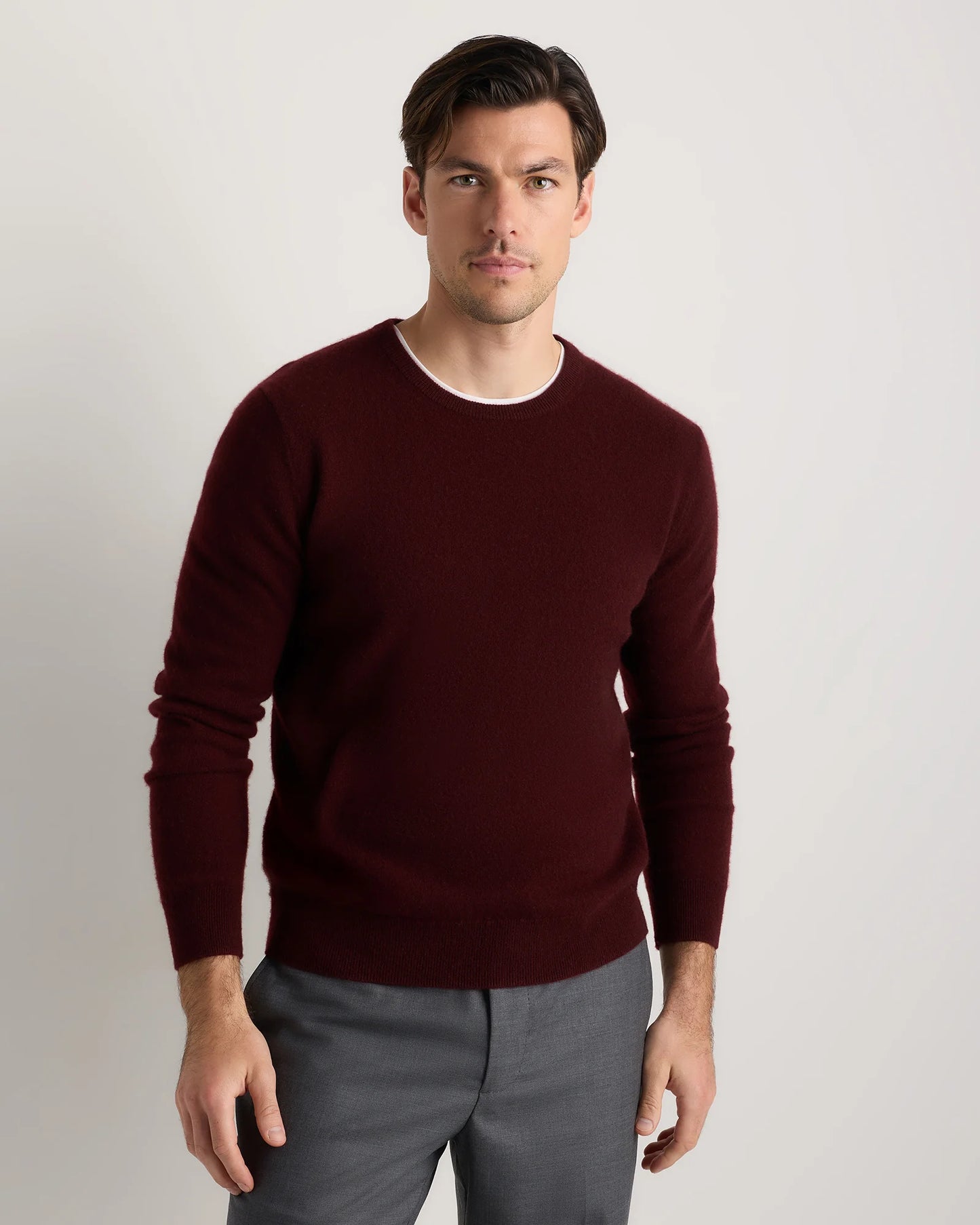 Mongolian Cashmere Crewneck Sweater - XS / Black