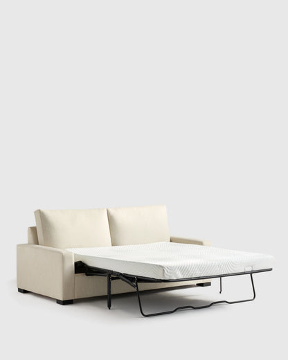 Stillman Sleeper Sofa in Performance Basketweave - Queen / Flax