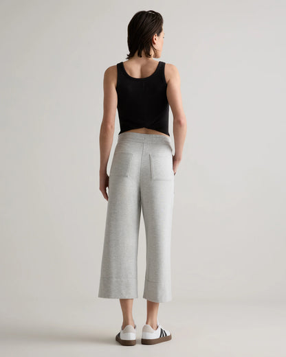 SuperSoft Fleece Cropped Wide Leg Pants - XS / Dried Fig