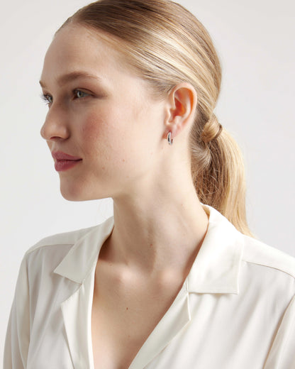 Huggie Hoops - One Size / Sterling Silver