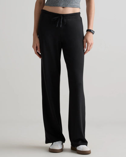 Flowknit Wide Leg Pants - XS / Black