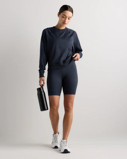Flowknit Pullover Crew - XS / Heather Deep Navy
