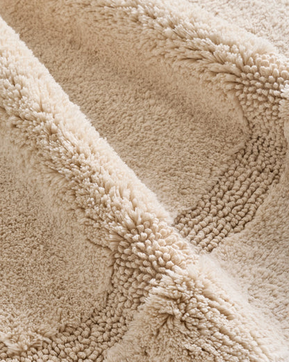 Turkish Cotton Non-Slip Bath Rug - 21"x34" / White