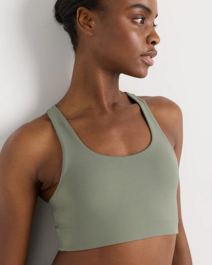 Ultra-Form Scoop Neck Longline Bra - XS / Black Camo